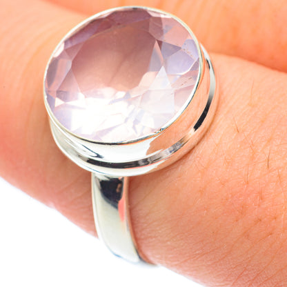 Rose Quartz Rings handcrafted by Ana Silver Co - RING61616