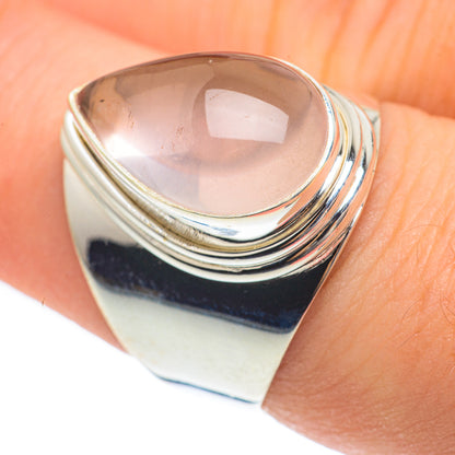 Rose Quartz Rings handcrafted by Ana Silver Co - RING61617