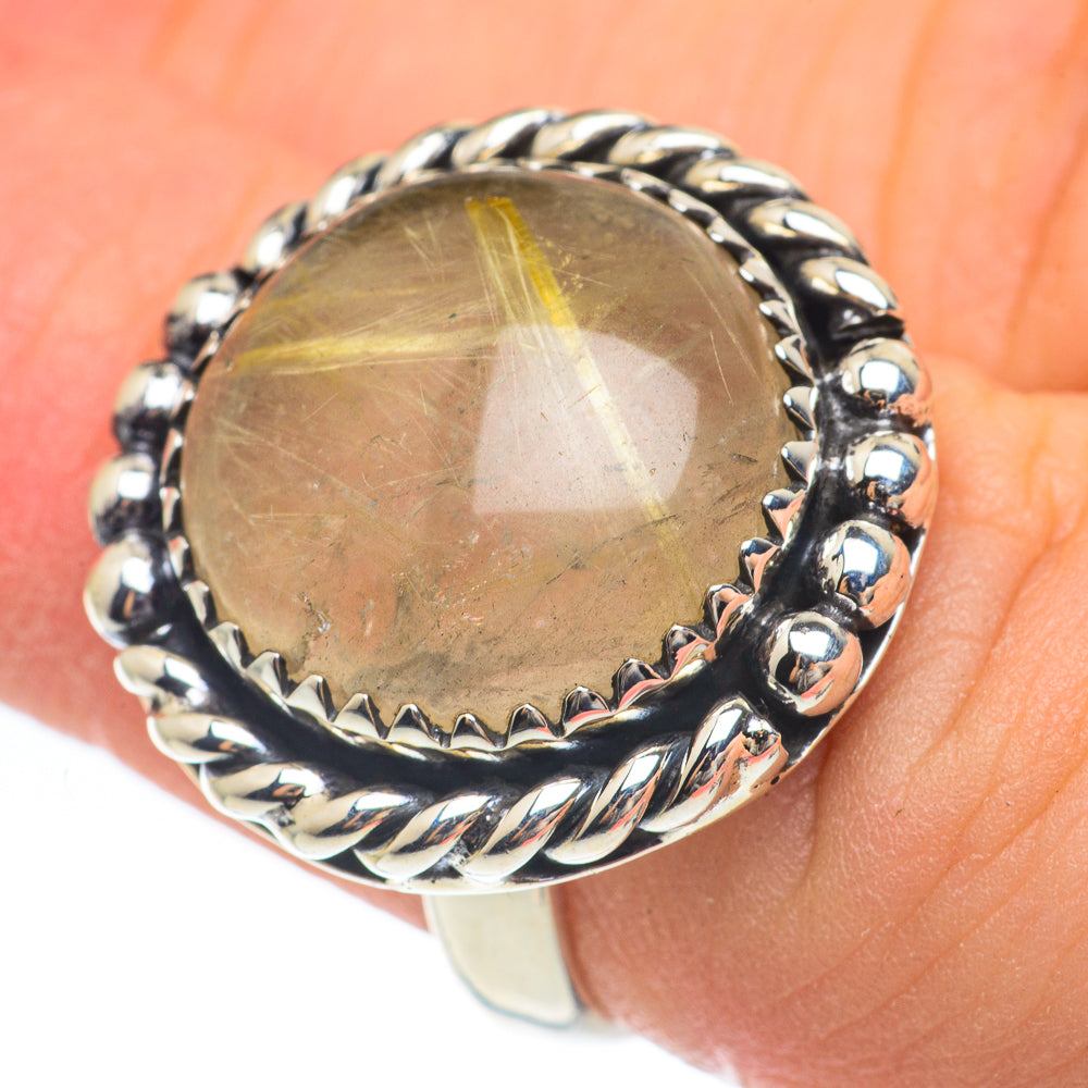 Rutilated Quartz Rings handcrafted by Ana Silver Co - RING61622