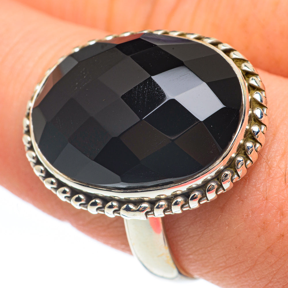 Black Onyx Rings handcrafted by Ana Silver Co - RING61624