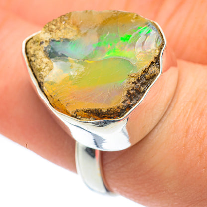 Ethiopian Opal Rings handcrafted by Ana Silver Co - RING61629