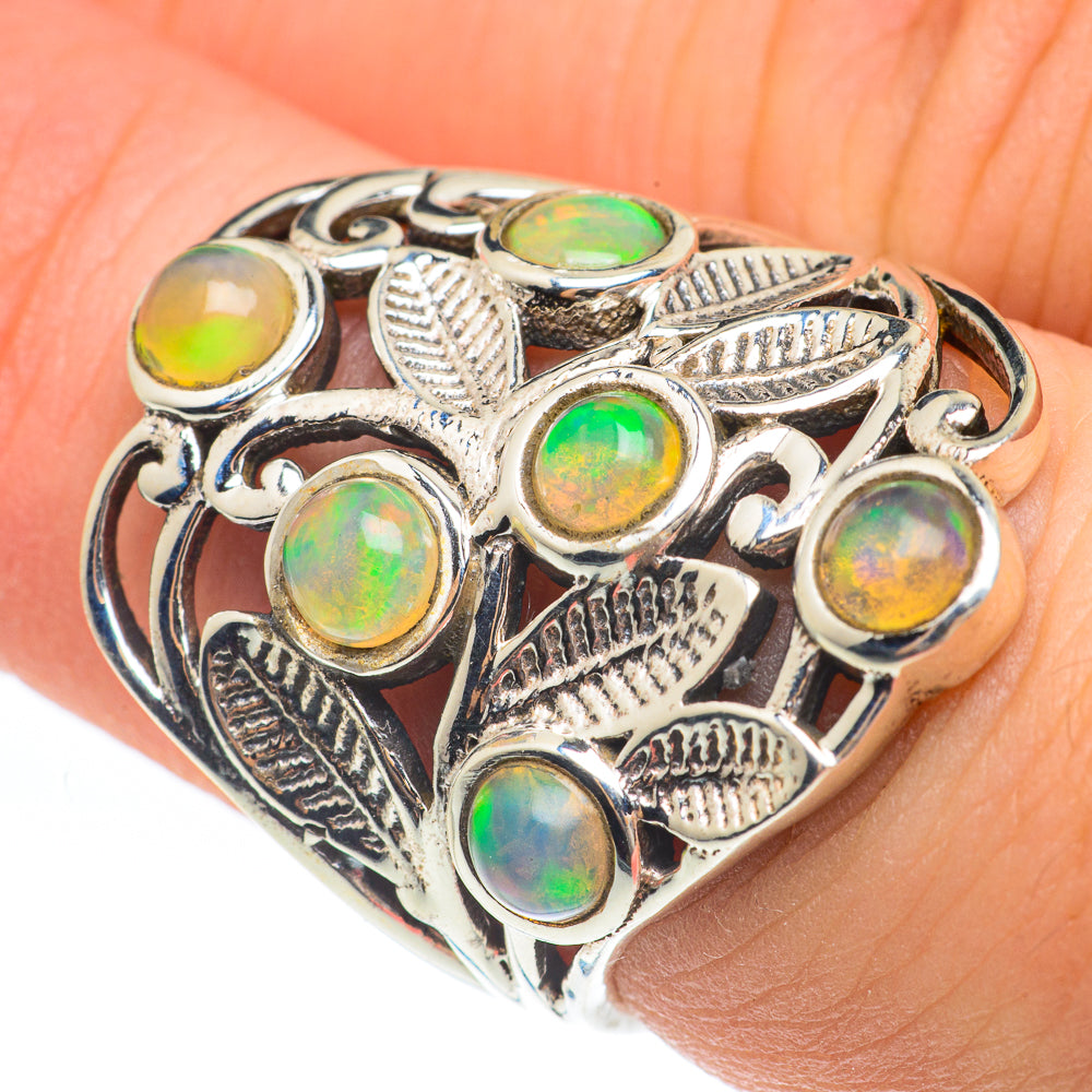 Ethiopian Opal Rings handcrafted by Ana Silver Co - RING61630