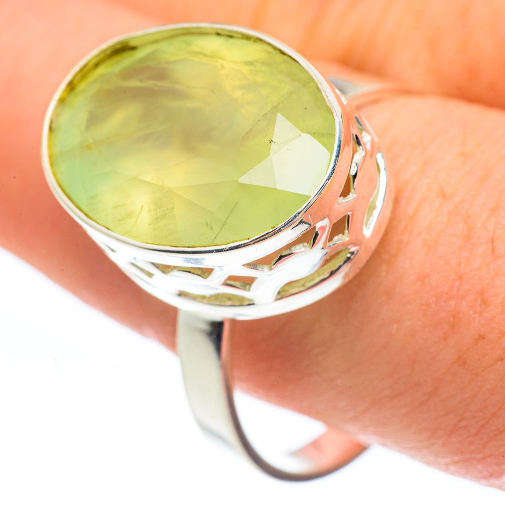 Prehnite Rings handcrafted by Ana Silver Co - RING61636