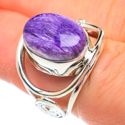 Charoite Rings handcrafted by Ana Silver Co - RING61644
