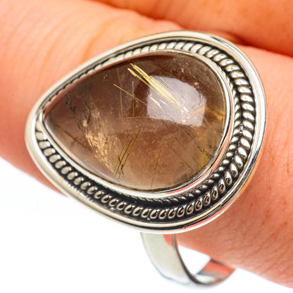 Rutilated Quartz Rings handcrafted by Ana Silver Co - RING61647