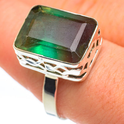 Green Fluorite Rings handcrafted by Ana Silver Co - RING61652
