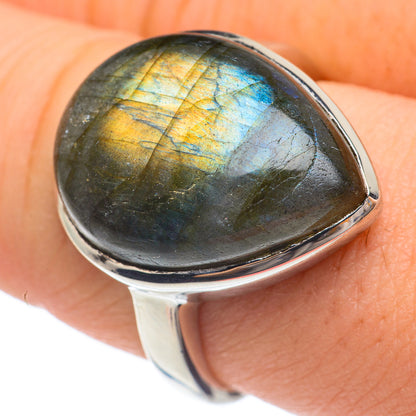 Labradorite Rings handcrafted by Ana Silver Co - RING61653