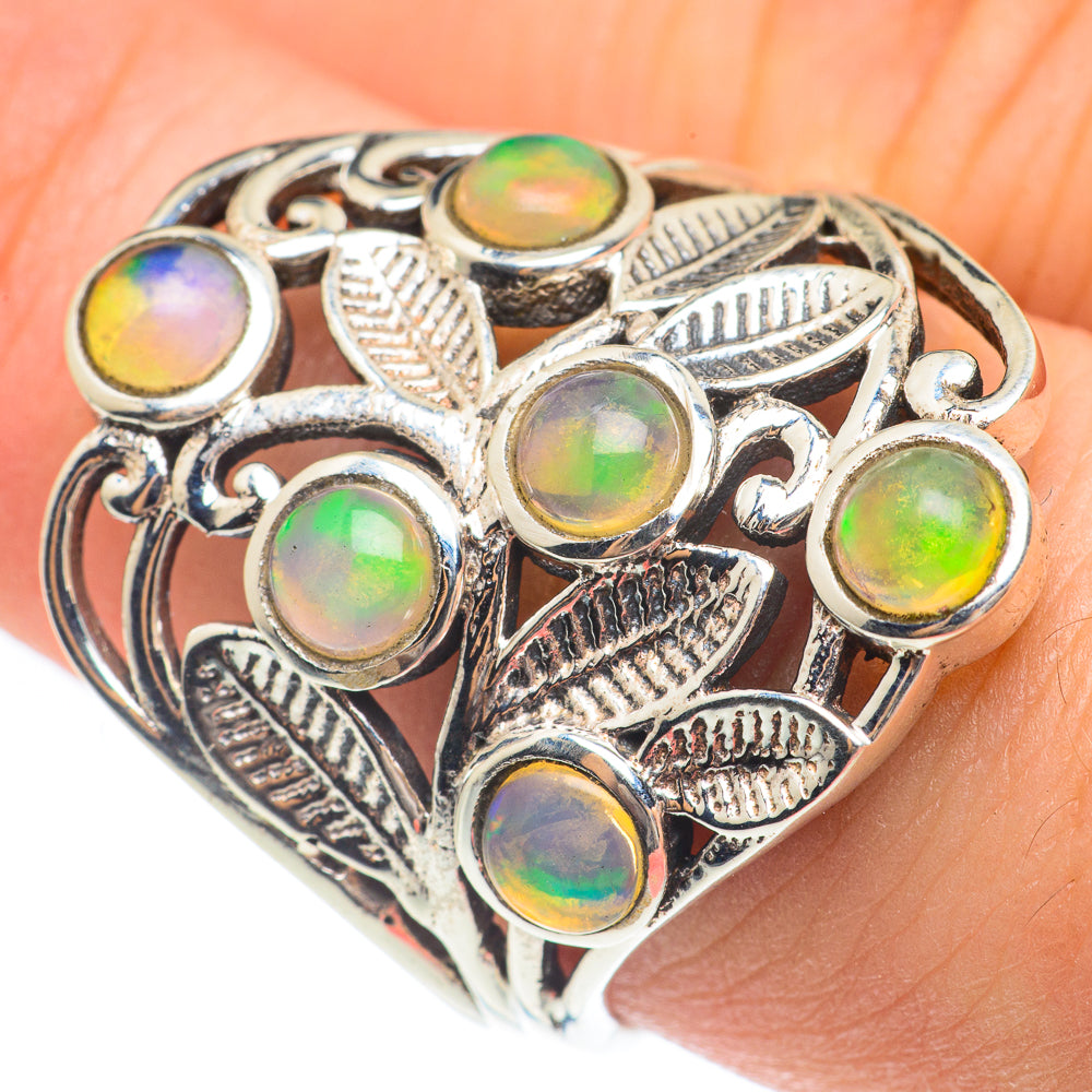 Ethiopian Opal Rings handcrafted by Ana Silver Co - RING61654