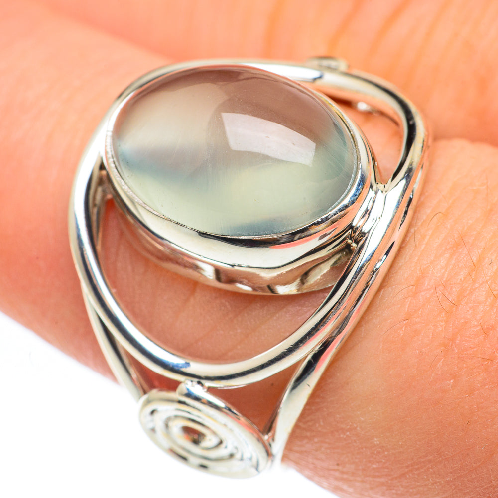 Aqua Chalcedony Rings handcrafted by Ana Silver Co - RING61657
