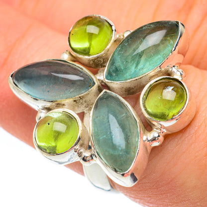Blue Fluorite Rings handcrafted by Ana Silver Co - RING61658
