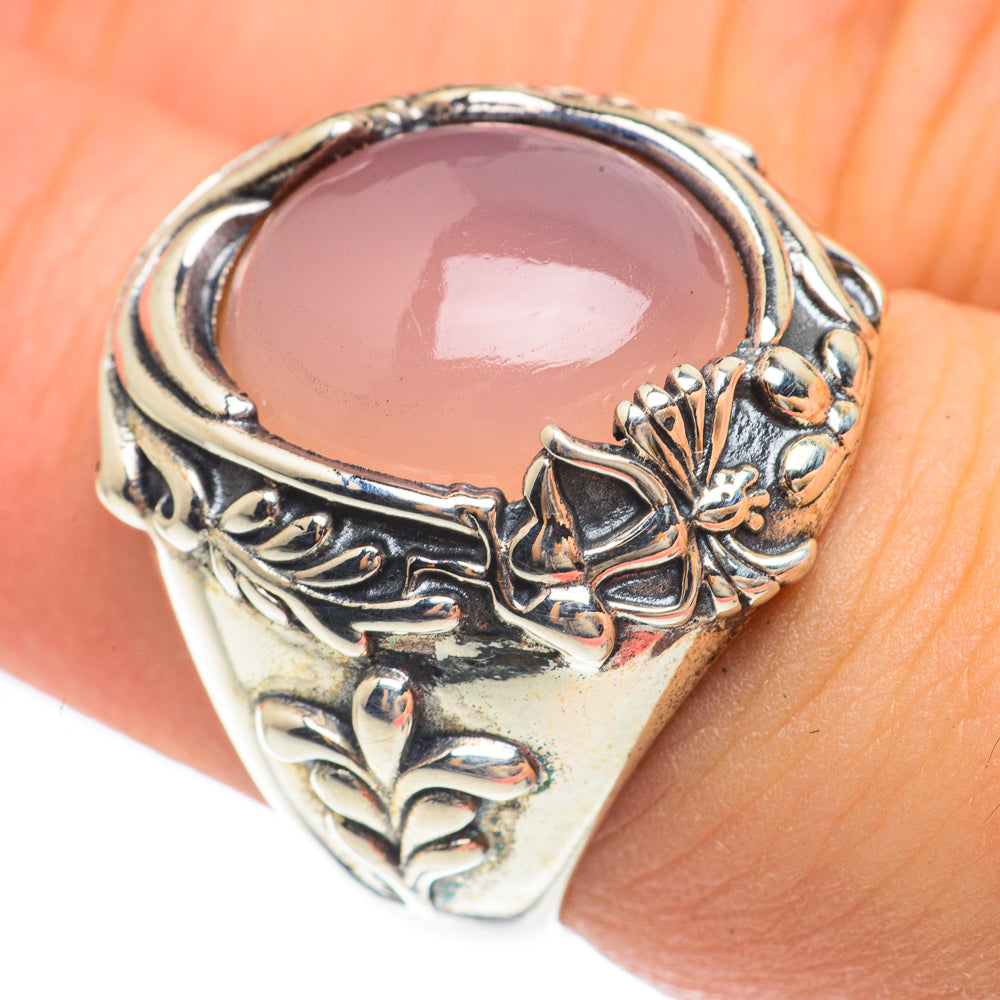 Rose Quartz Rings handcrafted by Ana Silver Co - RING61665