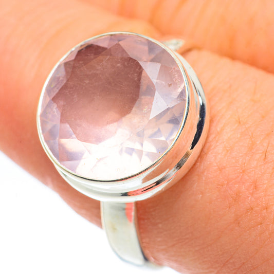 Rose Quartz Rings handcrafted by Ana Silver Co - RING61666