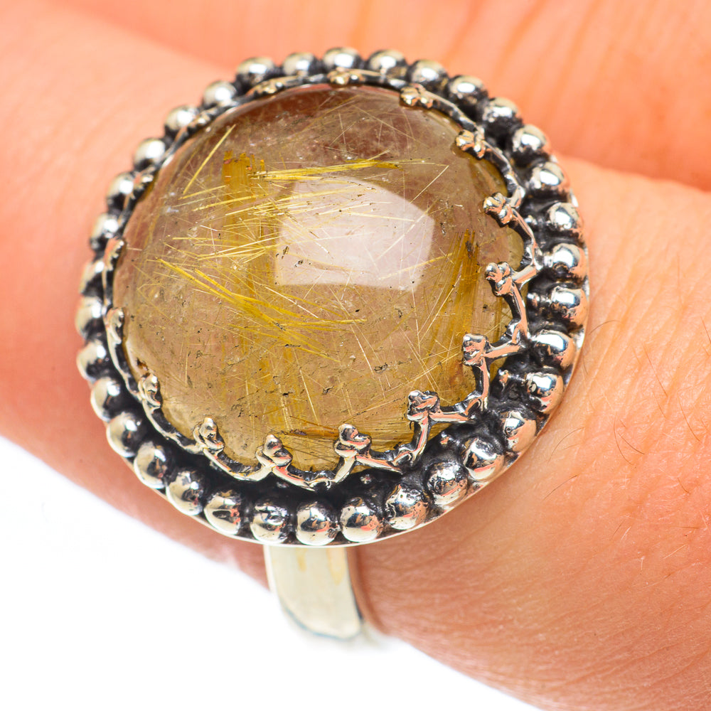 Rutilated Quartz Rings handcrafted by Ana Silver Co - RING61671