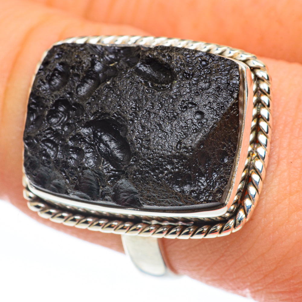 Tektite Rings handcrafted by Ana Silver Co - RING61673