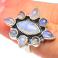 Rainbow Moonstone Rings handcrafted by Ana Silver Co - RING61674