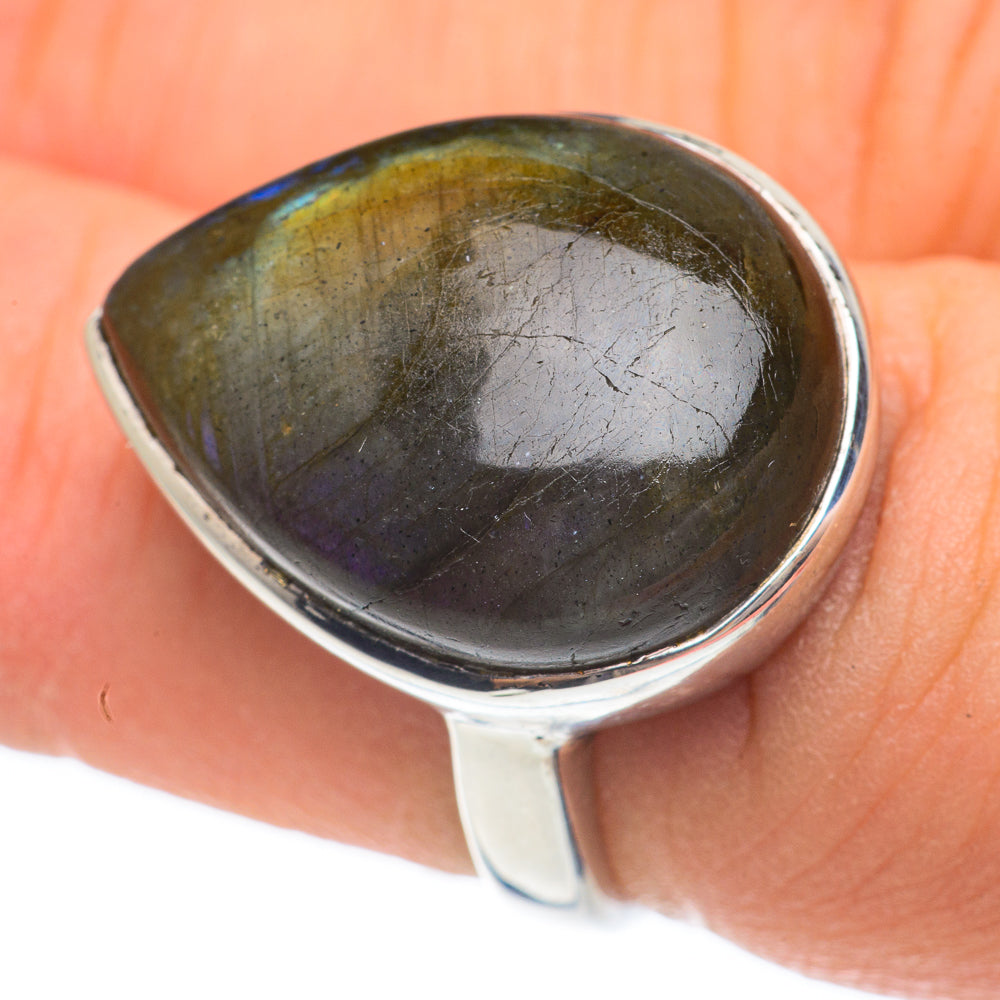 Labradorite Rings handcrafted by Ana Silver Co - RING61677