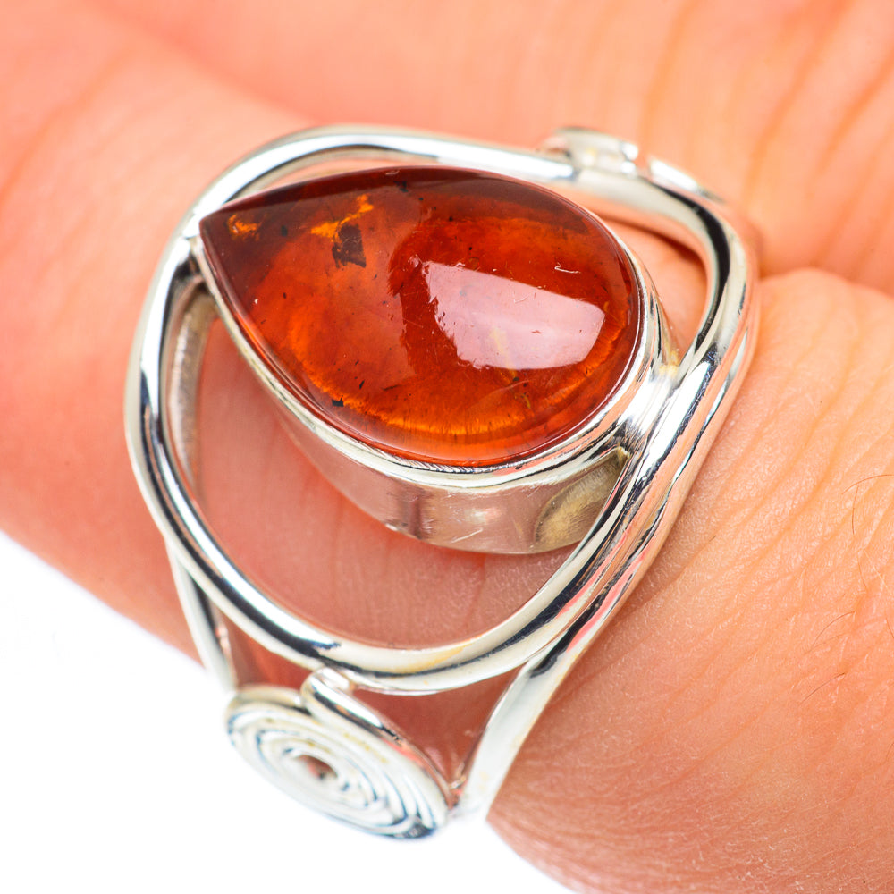 Baltic Amber Rings handcrafted by Ana Silver Co - RING61687