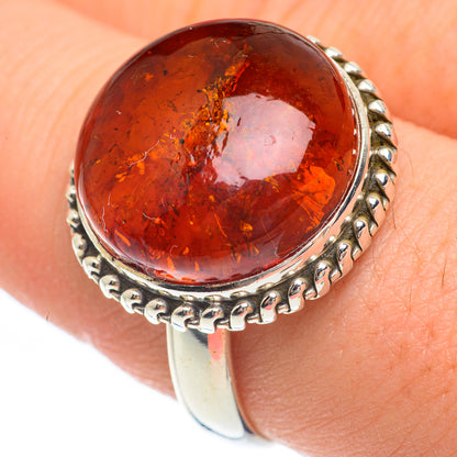 Baltic Amber Rings handcrafted by Ana Silver Co - RING61688