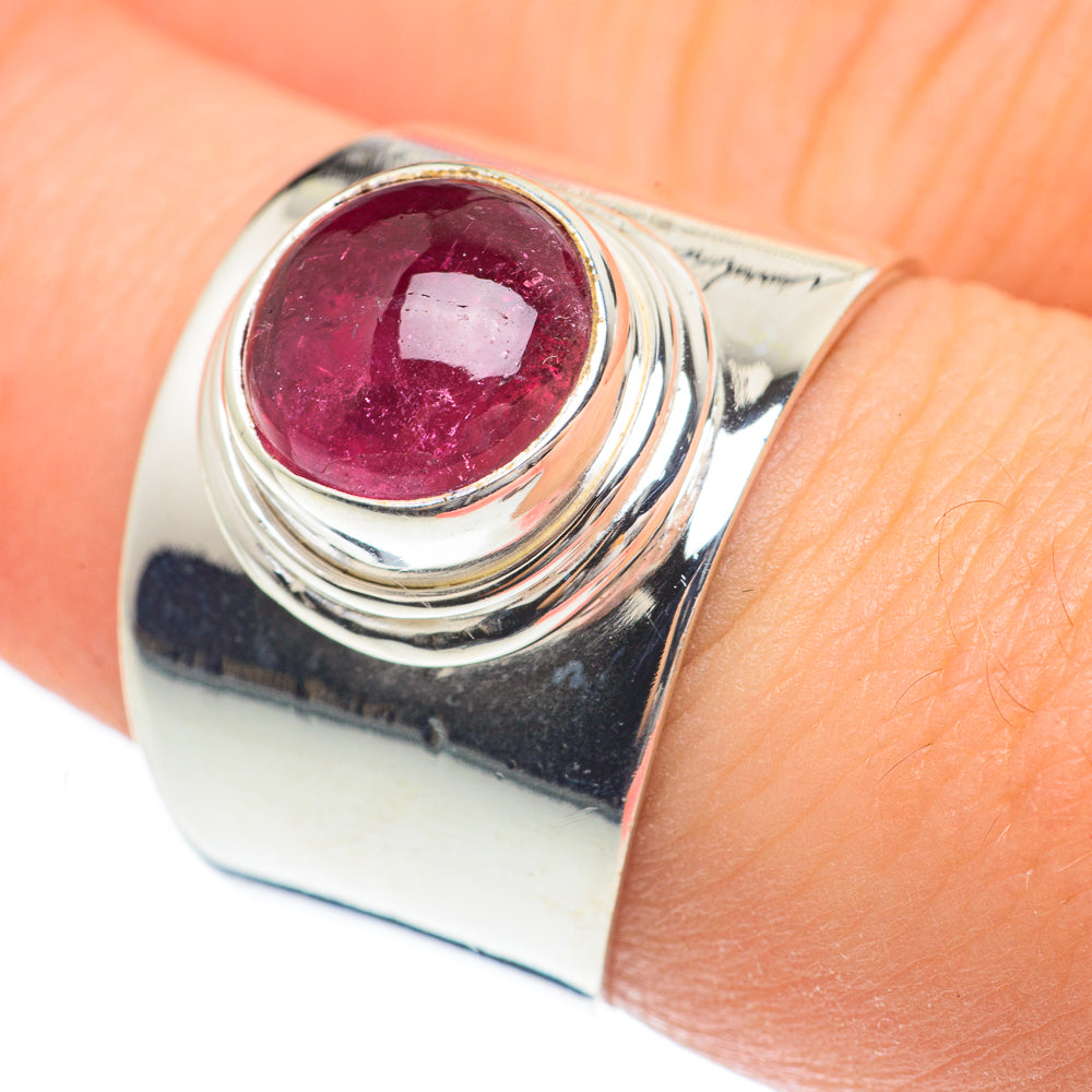Pink Tourmaline Rings handcrafted by Ana Silver Co - RING61689