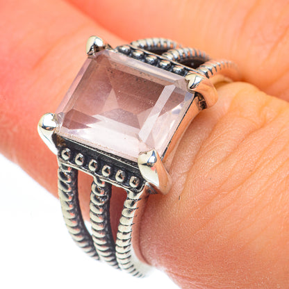 Rose Quartz Rings handcrafted by Ana Silver Co - RING61691