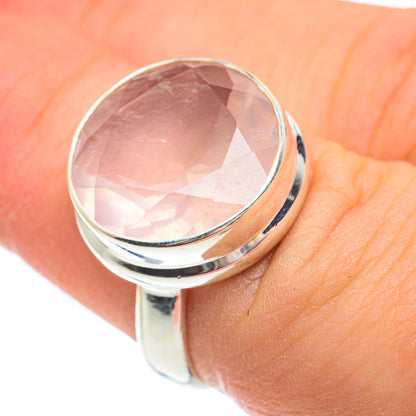 Rose Quartz Rings handcrafted by Ana Silver Co - RING61692