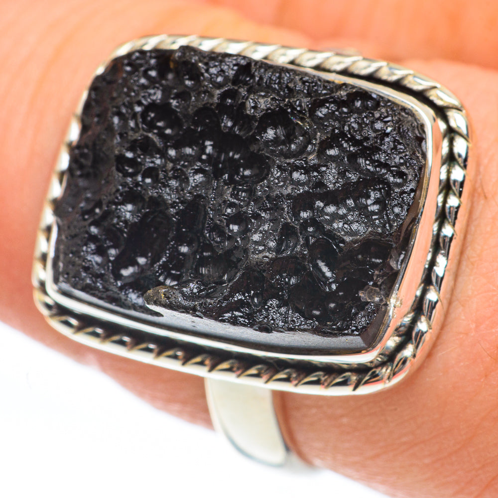 Tektite Rings handcrafted by Ana Silver Co - RING61698