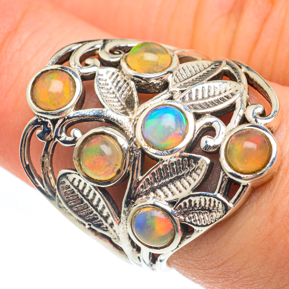 Ethiopian Opal Rings handcrafted by Ana Silver Co - RING61704