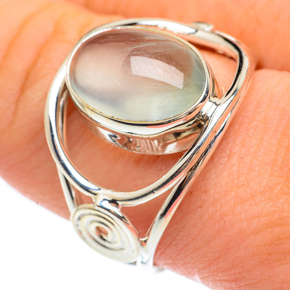 Aqua Chalcedony Rings handcrafted by Ana Silver Co - RING61705
