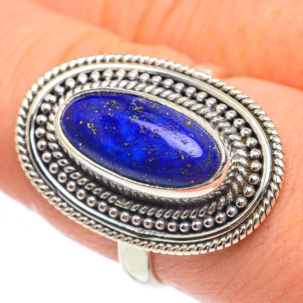 Lapis Lazuli Rings handcrafted by Ana Silver Co - RING61706