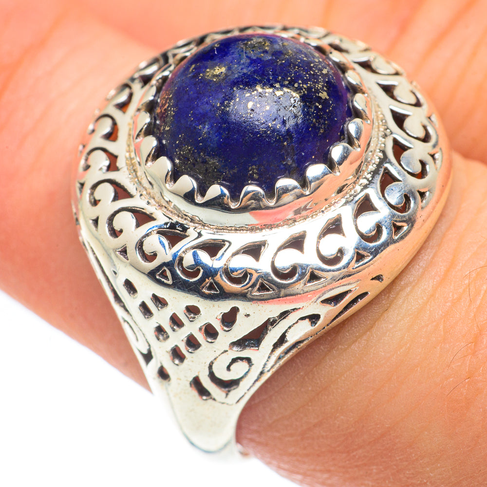 Lapis Lazuli Rings handcrafted by Ana Silver Co - RING61707