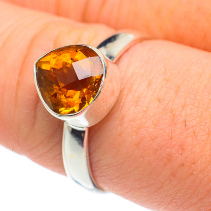 Mandarin Citrine Rings handcrafted by Ana Silver Co - RING61713