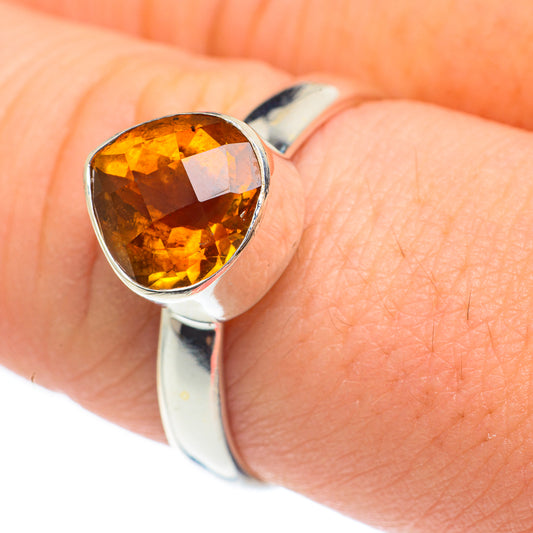 Mandarin Citrine Rings handcrafted by Ana Silver Co - RING61713