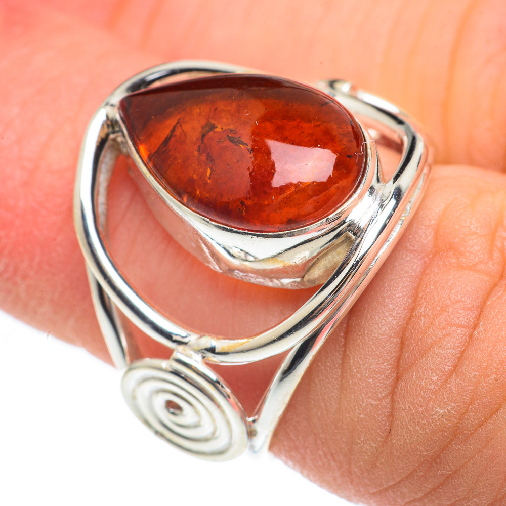 Baltic Amber Rings handcrafted by Ana Silver Co - RING61714
