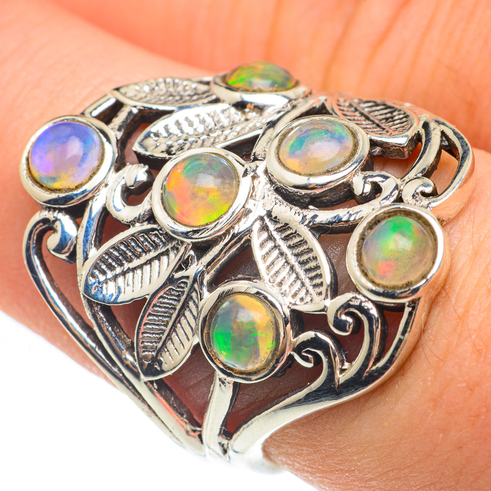 Ethiopian Opal Rings handcrafted by Ana Silver Co - RING61724