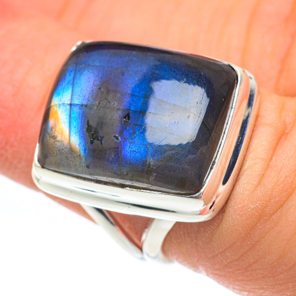 Labradorite Rings handcrafted by Ana Silver Co - RING61729