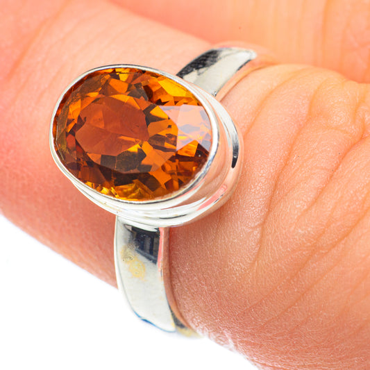 Mandarin Citrine Rings handcrafted by Ana Silver Co - RING61735