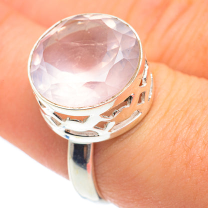 Rose Quartz Rings handcrafted by Ana Silver Co - RING61737