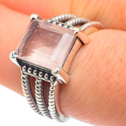 Rose Quartz Rings handcrafted by Ana Silver Co - RING61739