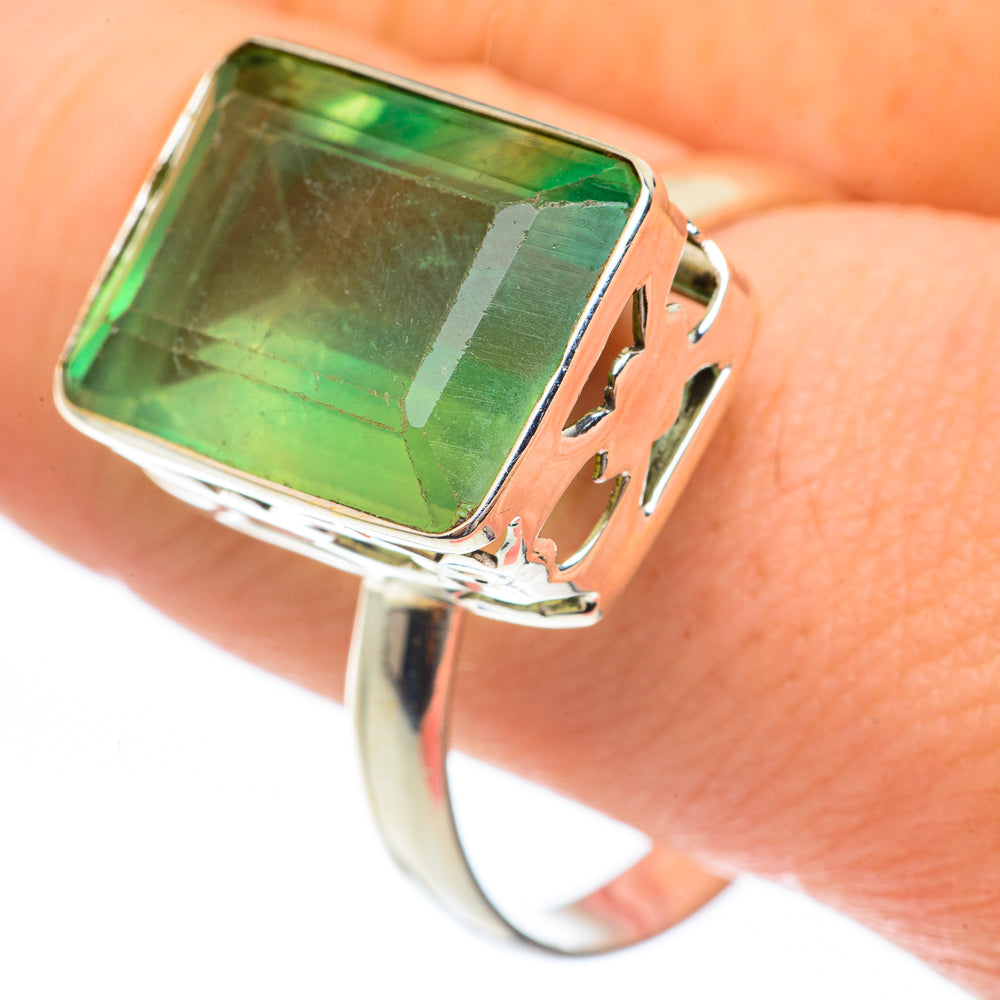 Green Aventurine Rings handcrafted by Ana Silver Co - RING61750