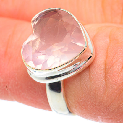 Rose Quartz Rings handcrafted by Ana Silver Co - RING61752