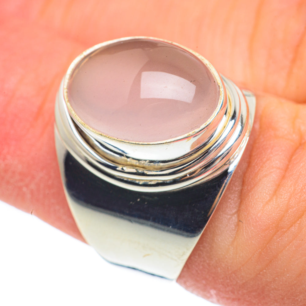 Rose Quartz Rings handcrafted by Ana Silver Co - RING61753