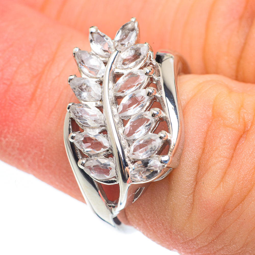 White Quartz Rings handcrafted by Ana Silver Co - RING61758