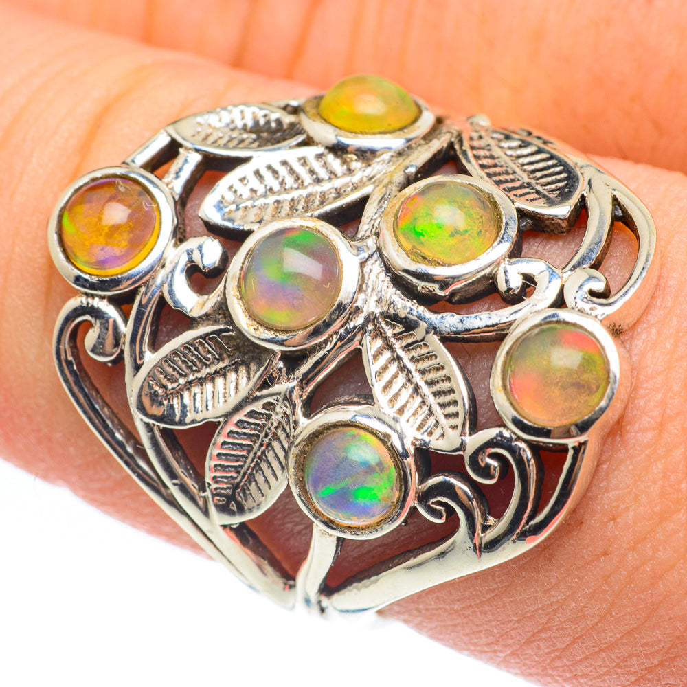 Ethiopian Opal Rings handcrafted by Ana Silver Co - RING61760