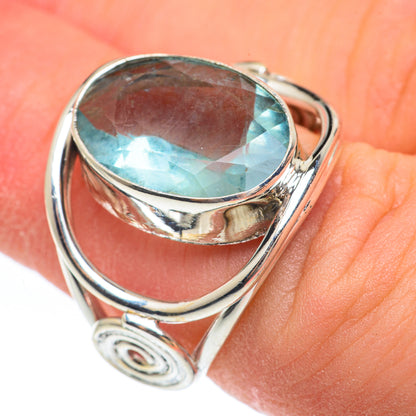 Blue Topaz Rings handcrafted by Ana Silver Co - RING61761