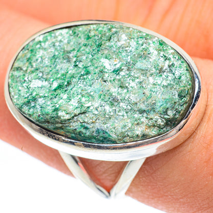 Green Fuchsite Rings handcrafted by Ana Silver Co - RING61765