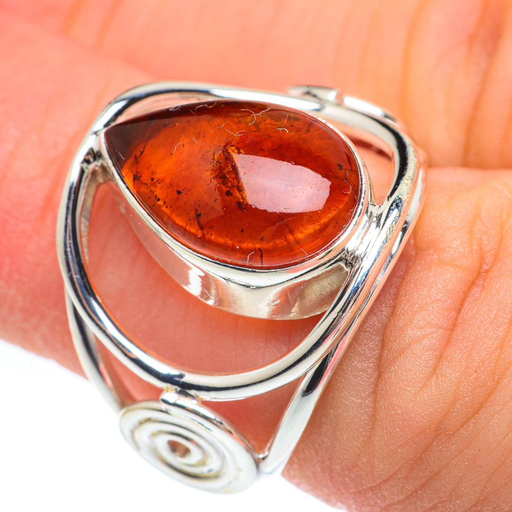 Baltic Amber Rings handcrafted by Ana Silver Co - RING61769
