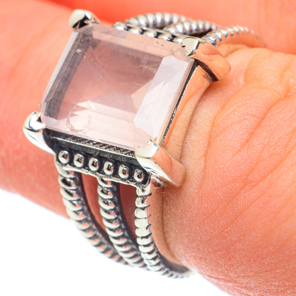 Rose Quartz Rings handcrafted by Ana Silver Co - RING61773