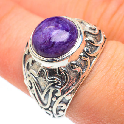 Charoite Rings handcrafted by Ana Silver Co - RING61775