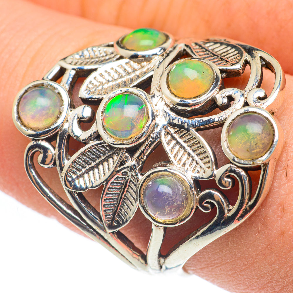Ethiopian Opal Rings handcrafted by Ana Silver Co - RING61778