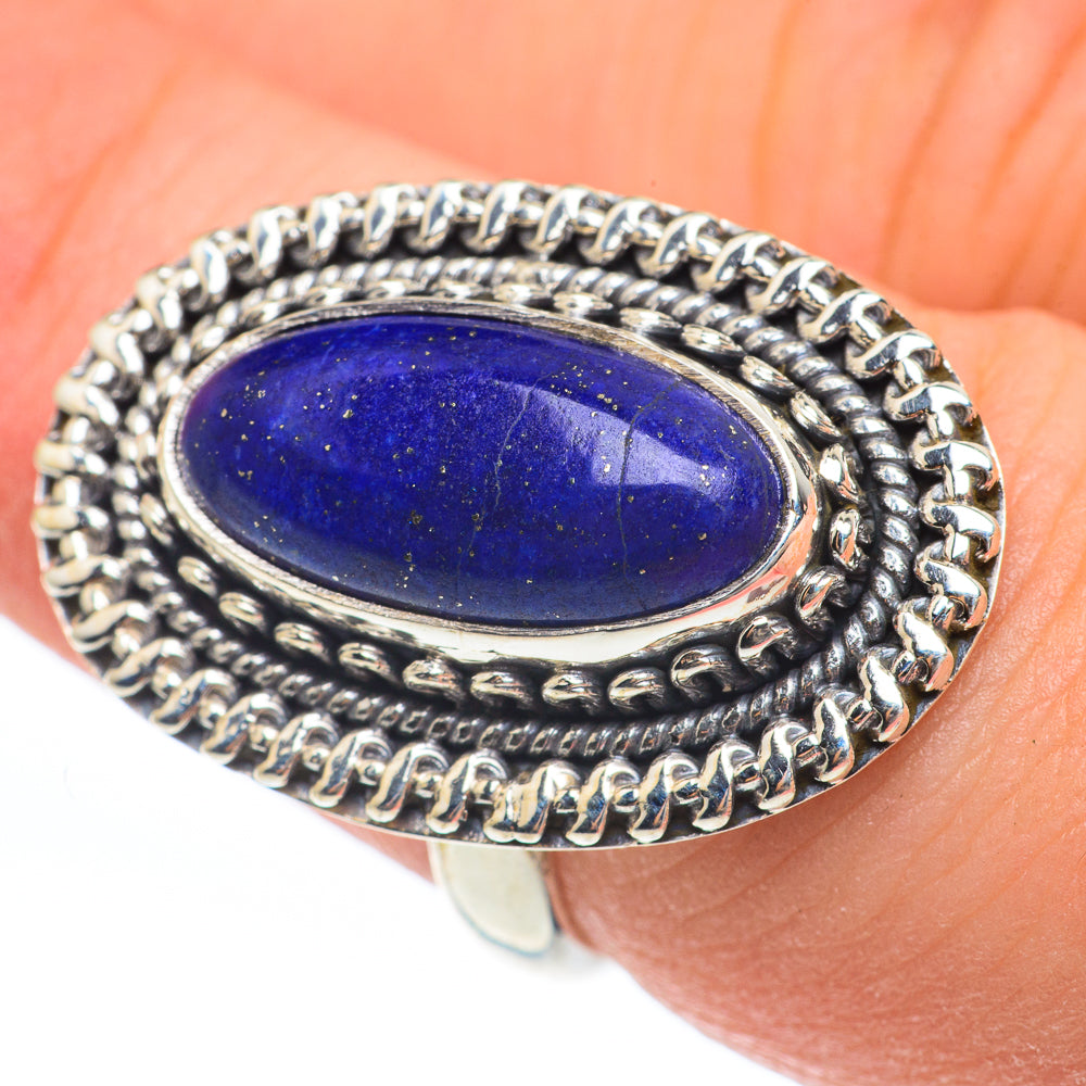 Lapis Lazuli Rings handcrafted by Ana Silver Co - RING61779